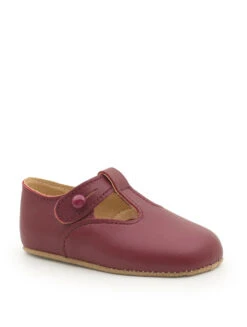 Baby Boys Burgundy Christening Shoes