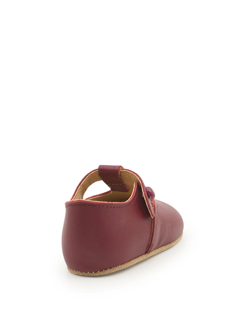 Baby Boys Burgundy Christening Shoes 5 Baby Boys Burgundy Christening Shoes - Image 3