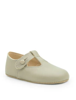 Baby Boys Taupe Pram Shoes