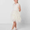 Sustainable Ivory Flower Girls Dress - Emily -Stylish Children's Clothing Store emily iv 01 04554.1657299862