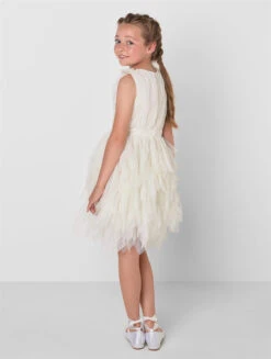 Sustainable Ivory Flower Girls Dress - Emily -Stylish Children's Clothing Store emily iv 04 58447.1657299866