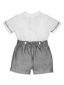 Ponto Por Ponto Ivory & Grey Shortie -Stylish Children's Clothing Store flat 0015 edited 19474.1619021489