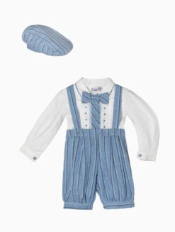 Baby Boys White & Blue Outfit -Stylish Children's Clothing Store flats 0017 12578.1619021478
