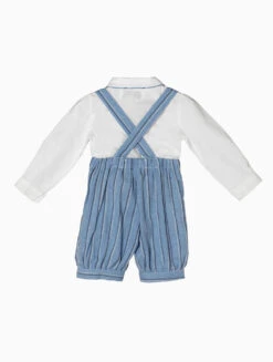 Baby Boys White & Blue Outfit -Stylish Children's Clothing Store flats 0018 35471.1619021479