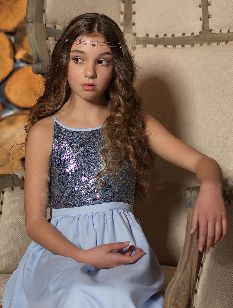 Paisley Of London Girls Ice Blue Dress 4 Paisley Of London Girls Ice Blue Dress - Image 2