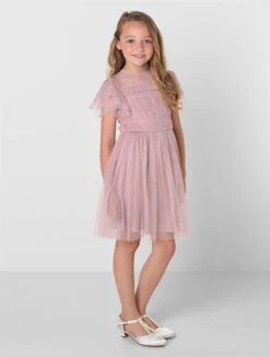 Junior Bridesmaids Pink Sustainable Dress - India -Stylish Children's Clothing Store india fp 02b 68039.1657299909