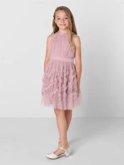 Junior Bridesmaids Pink Sustainable Dress - Ivy