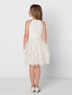 Junior Bridesmaids Ivory Sustainable Dress - Ivy -Stylish Children's Clothing Store ivy iv 04 76840.1657299961