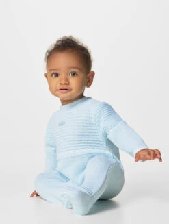 Jacob Matthews Baby Blue Romper