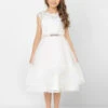 Girls Ivory Dress & Diamond Belt -Stylish Children's Clothing Store jessica diamond2 72739.1619021468