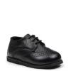 Baby Boys Matt Black Brogue Shoes -Stylish Children's Clothing Store matt black 13883.1619021468