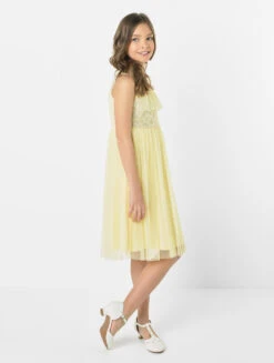 Mini Maya Lemon Yellow Flower Girls Dress -Stylish Children's Clothing Store maya elanor lemon 3 25271.1619021557
