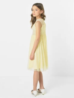 Mini Maya Lemon Yellow Flower Girls Dress -Stylish Children's Clothing Store maya elanor lemon 4 43427.1619021558