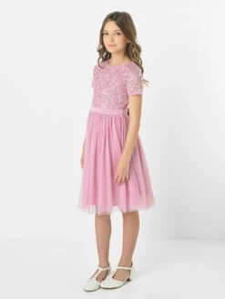 Mini Maya Girls Cherry Pink Dress -Stylish Children's Clothing Store maya hazel cherry 3 51603.1619021557