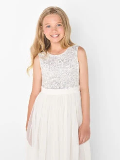 Mini Maya Girls Ivory Dress -Stylish Children's Clothing Store maya maya white 2 2 39970.1619021537