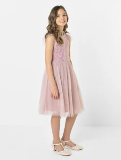 Mini Maya Girls Frosted Pink Dress -Stylish Children's Clothing Store maya nova frosted pink 3 47774.1619021557
