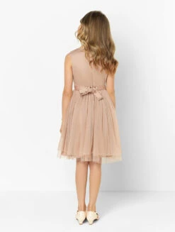 Mini Maya Girls Taupe Blush Dress -Stylish Children's Clothing Store mayamini maya taupeblush 3 03999.1619021533