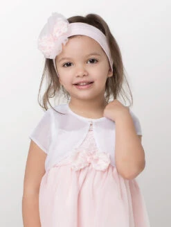 Baby Girls White Bolero