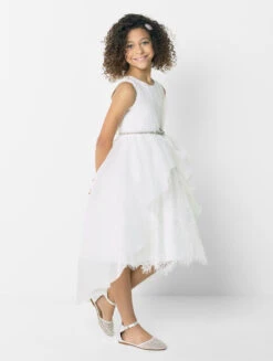 Paisley Of London Ivory Communion Dress With Pearl Belt -Stylish Children's Clothing Store paisley beatrice ivory pearlbelt 3 48243.1619021555