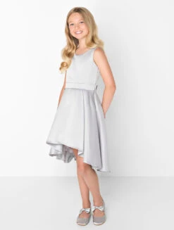 Girls Silver Grey Flower Girl Dress 8 Girls Silver Grey Flower Girl Dress -Stylish Children's Clothing Store paisley belle silver 3 2 13014.1619021538