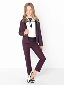 Girls Burgundy Tuxedo #GirlsWithDreams