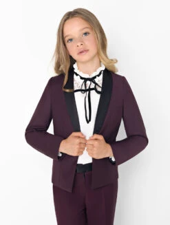 Girls Burgundy Tuxedo #GirlsWithDreams -Stylish Children's Clothing Store paisley cara burgundy 2 2 87619.1619021537