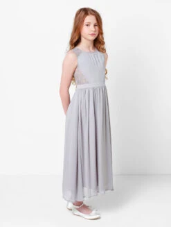 Paisley Of London Girls Grey Party Dress -Stylish Children's Clothing Store paisley harper grey 3 2 1 1 51371.1619021532