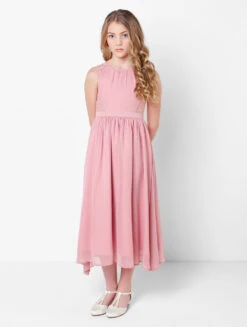 Paisley Of London Girls Dusky Pink Party Dress