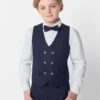 Boys Navy Waistcoat & Trousers Suit Set