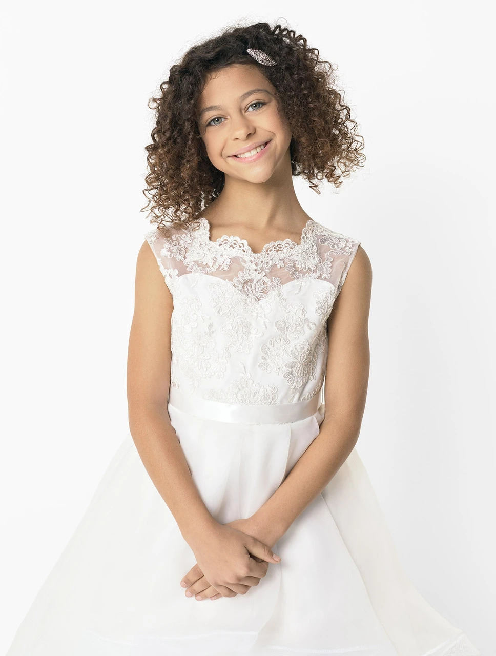 Girls Ivory Occasion Dress 8 Girls Ivory Occasion Dress - Image 6