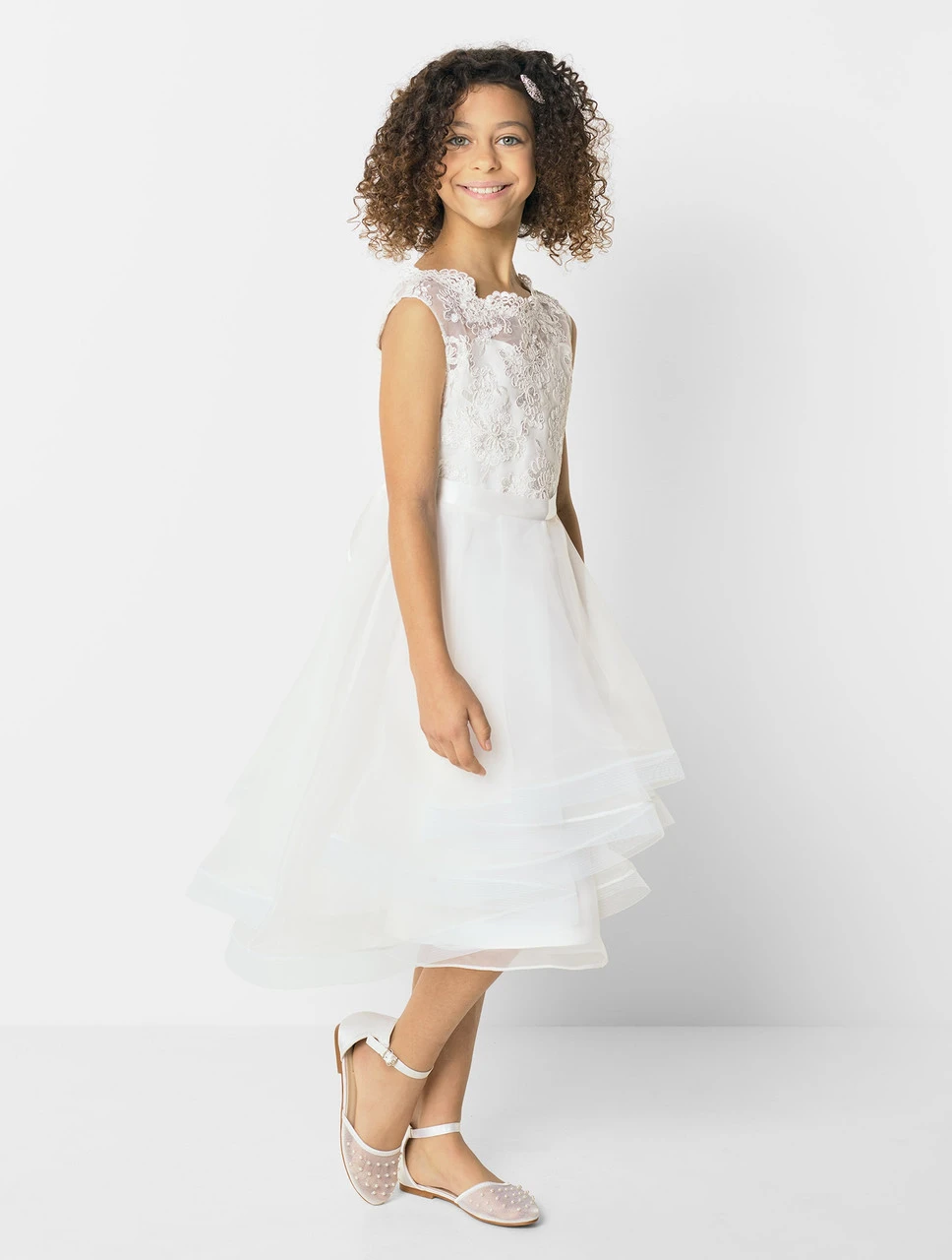 Girls Ivory Occasion Dress 9 Girls Ivory Occasion Dress - Image 7
