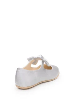 Paisley Of London Girls Silver Flower Girl Shoes -Stylish Children's Clothing Store paisley pansy silvergrey 3 88385.1619021538