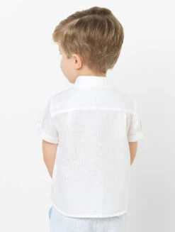 Patachou Boys White Short Sleeved Shirt 7 Patachou Boys White Short Sleeved Shirt -Stylish Children's Clothing Store patachou cm2833609 rolf 3 1 96234.1619021519
