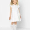 Patachou White Flower Girls Dress -Stylish Children's Clothing Store patachou edwina white 1 91669.1619021530