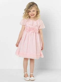 Patachou Girls Pink Flower Girl Dress