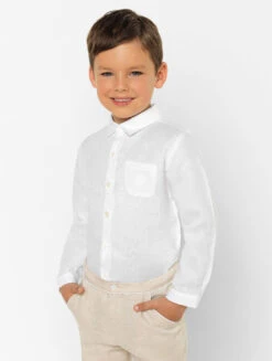 Patachou Boys White & Beige 2 Piece Occasion Outfit