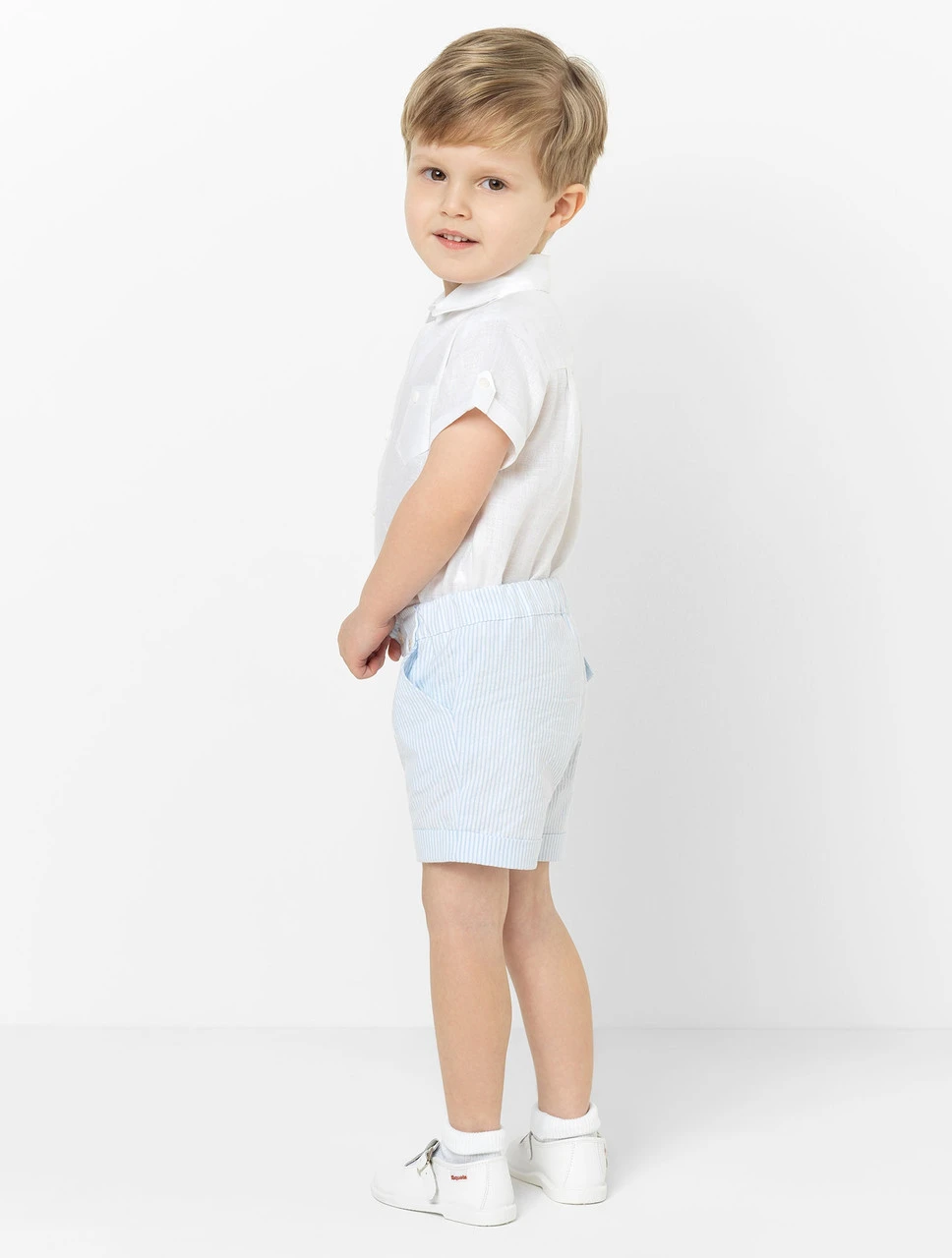 Patachou Boys White & Blue Outfit 6 Patachou Boys White & Blue Outfit - Image 4