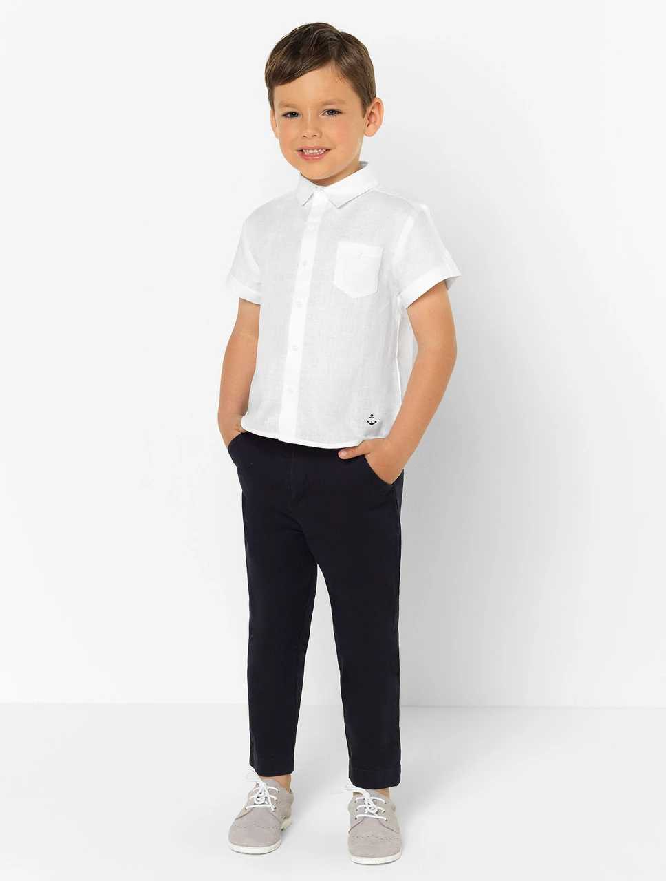 Patachou Boys White & Navy Outfit 6 Patachou Boys White & Navy Outfit - Image 4