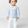Patachou Boys Blue & White Romper Outfit -Stylish Children's Clothing Store patachou whitley blue 1 17407.1619021518
