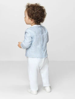 Patachou Boys Blue & White Romper Outfit 7 Patachou Boys Blue & White Romper Outfit -Stylish Children's Clothing Store patachou whitley blue 3 04645.1619021520