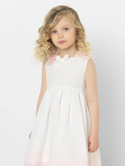 Patachou Girls Ecru Flower Girl Dress -Stylish Children's Clothing Store patachou winona ecru 2 76022.1619021521