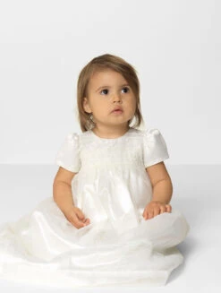 Peppermint Baby Girls Ivory Christening Gown