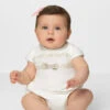 Ponto Por Ponto Unisex Ivory Baby Romper -Stylish Children's Clothing Store ponto amor white stone 1 69804.1619021531