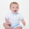 Pretty Originals Baby Boys White & Blue Romper -Stylish Children's Clothing Store prettyo callum blue 1 90479.1619021558
