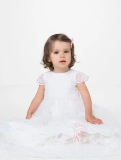 Roco Baby Girls White Gown