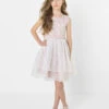 Girls Pink Champagne Dress Designed By Roco -Stylish Children's Clothing Store roco dress rosie chpink 1 97704.1619021555