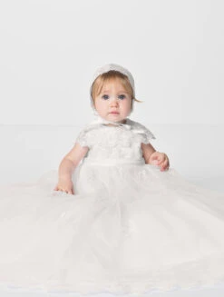 Sarah Louise Baby Girls Ivory Gown