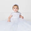Sarah Louise Baby Girls White Gown 1 Sarah Louise Baby Girls White Gown -Stylish Children's Clothing Store sarahlouise angela white 1 83852.1619021535