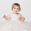 Sarah Louise Baby Girls Ivory Dress