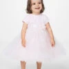 Sarah Louise Girls Peach & Ivory Dress 1 Sarah Louise Girls Peach & Ivory Dress -Stylish Children's Clothing Store sarahlouise clare pink 2 16719.1619021558